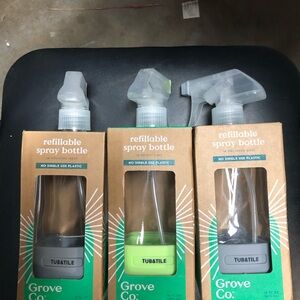 Grove Co. Refillable Spray Bottles - Gray and Green
